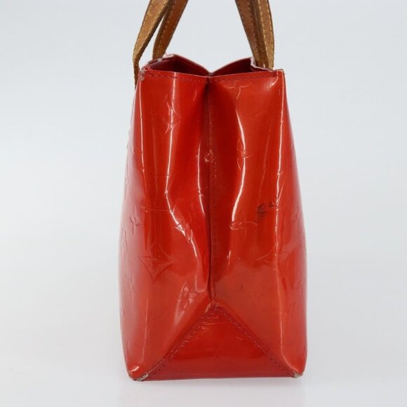 LOUIS VUITTON Monogram Vernis Reade PM Hand Bag Red Rouge - Picture 4 of 15